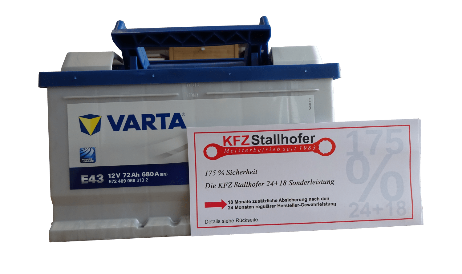 Erweiterte Batteriegarantie, KFZ Stallhofer
