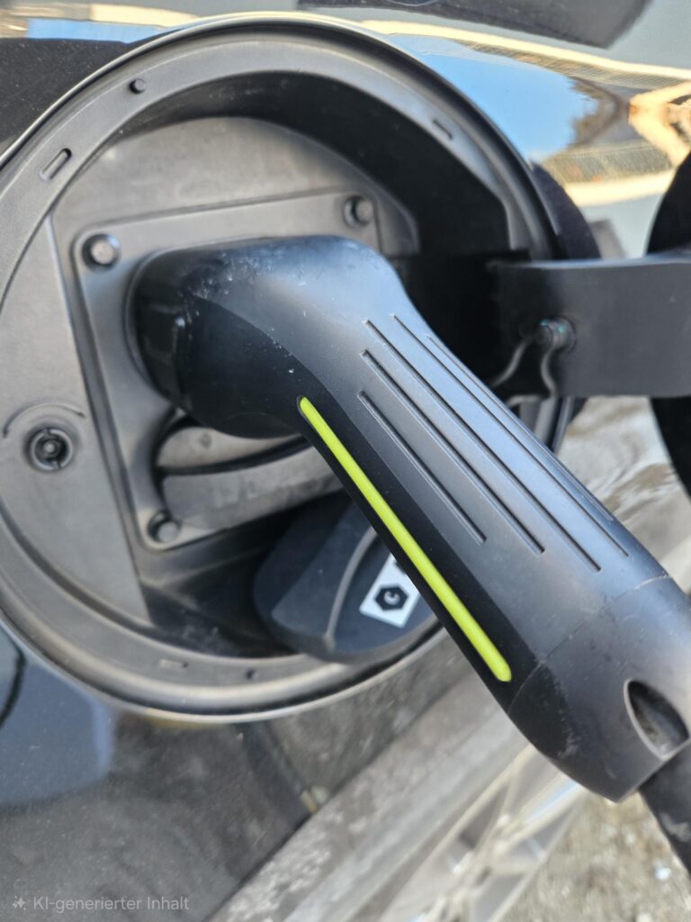 Ladestecker eines Forthing Elektroautos bei STALLHOFER Mobility – Vertrags­partner für E-Autos in Niederbayern
